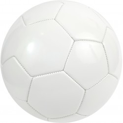 Biała piłka nożna pod nadruk logo napis